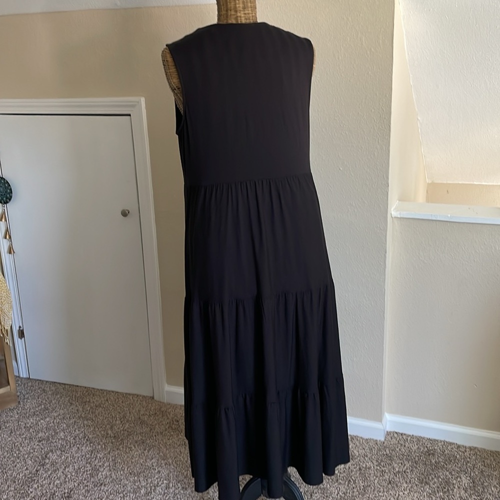 Joseph Ribkoff Black Sleeveless Midi Dress - Picture 6 of 9